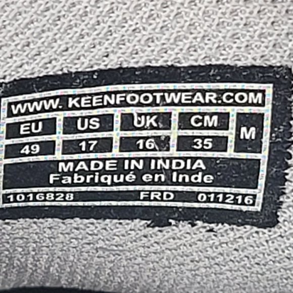 Keen Austin WaterProof Men's Gray Shoes 1016828 US Size 17 - Picture 8 of 8